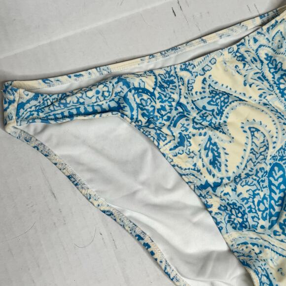 Faithfull The Brand Palmero Paisley Bikini Bottom Powder Blue NWT Women XXL - Picture 3 of 7